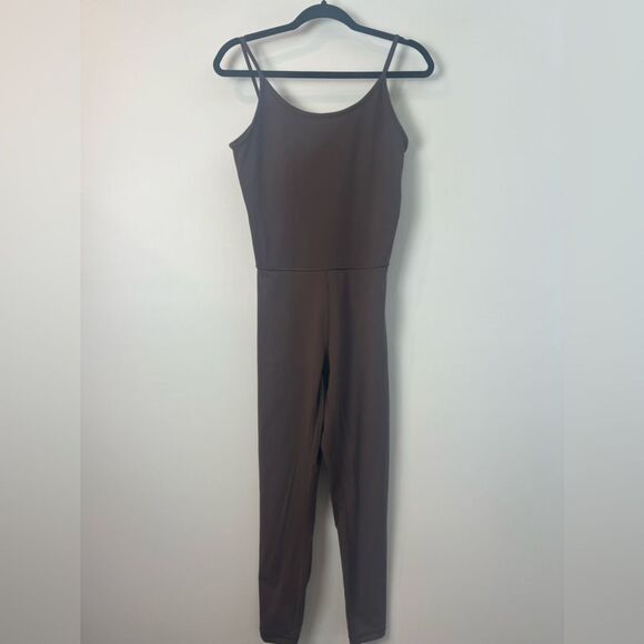 Everlane The Perform Unitard One Piece In Brown like new SZ Medium - Picture 3 of 9